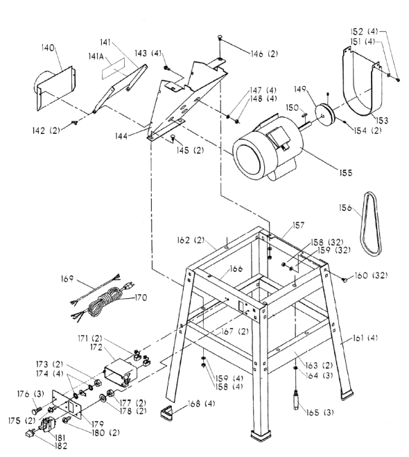 Delta 37190 Type1 Jointer Partswarehouse